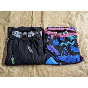 Vapor95 Mens Short Sleeve Shirt Size 2XL All Over Print Lot Of 2